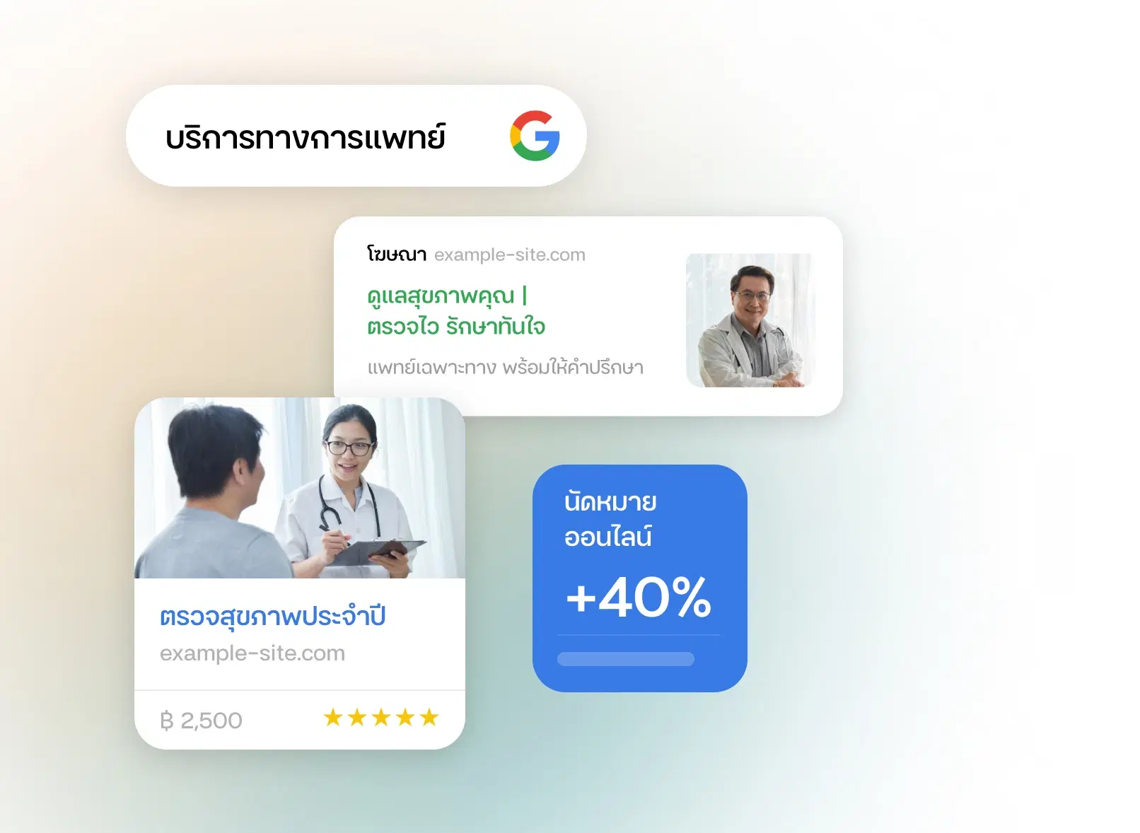 Google <span class="text-gradient">ช่องทางแรก</span> ที่กลุ่มเป้าหมายเข้าถึง